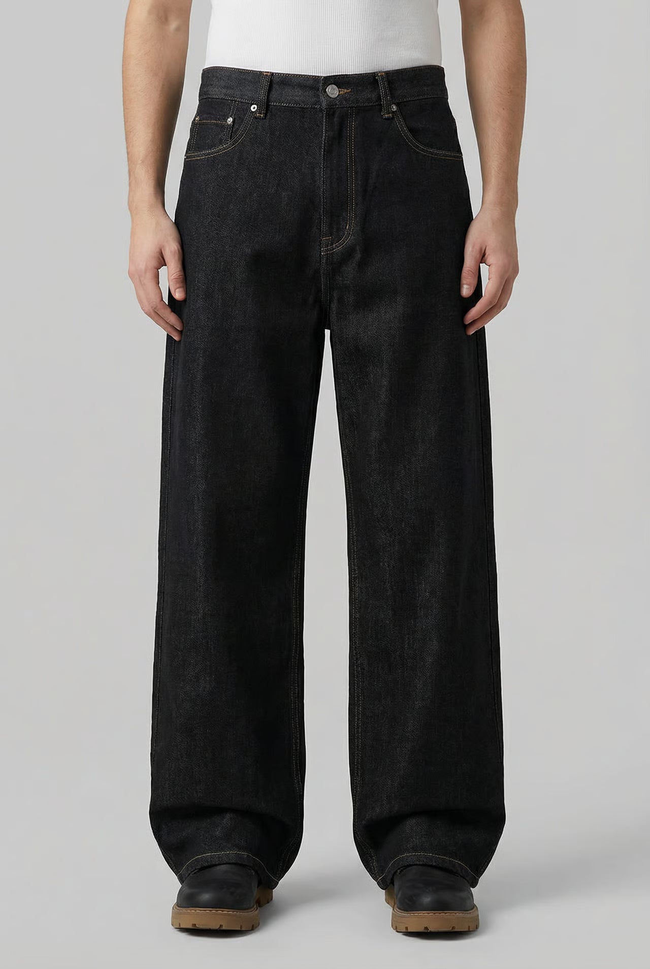 Y2K CARBON STRAIGHT DENIM JEAN – MAISON LOWRIE*