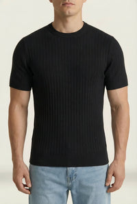 THE RIBBED SILHOUETTE TEE