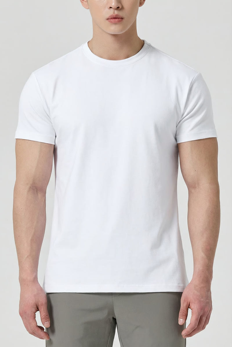 THE CORE COTTON ATHLETIC TEE – White