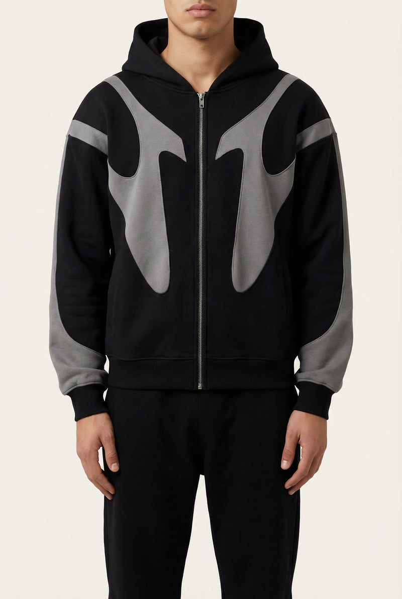 THE NORTHMARK PANEL HOODIE – Black