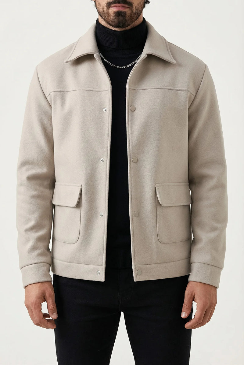 THE VALENTE OVERSHIRT – Beige