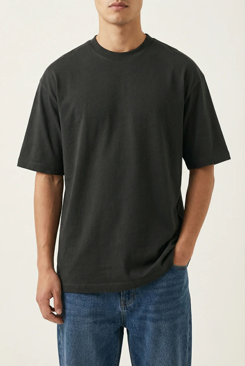 THE NOVARA HEAVY COTTON TEE – Grey