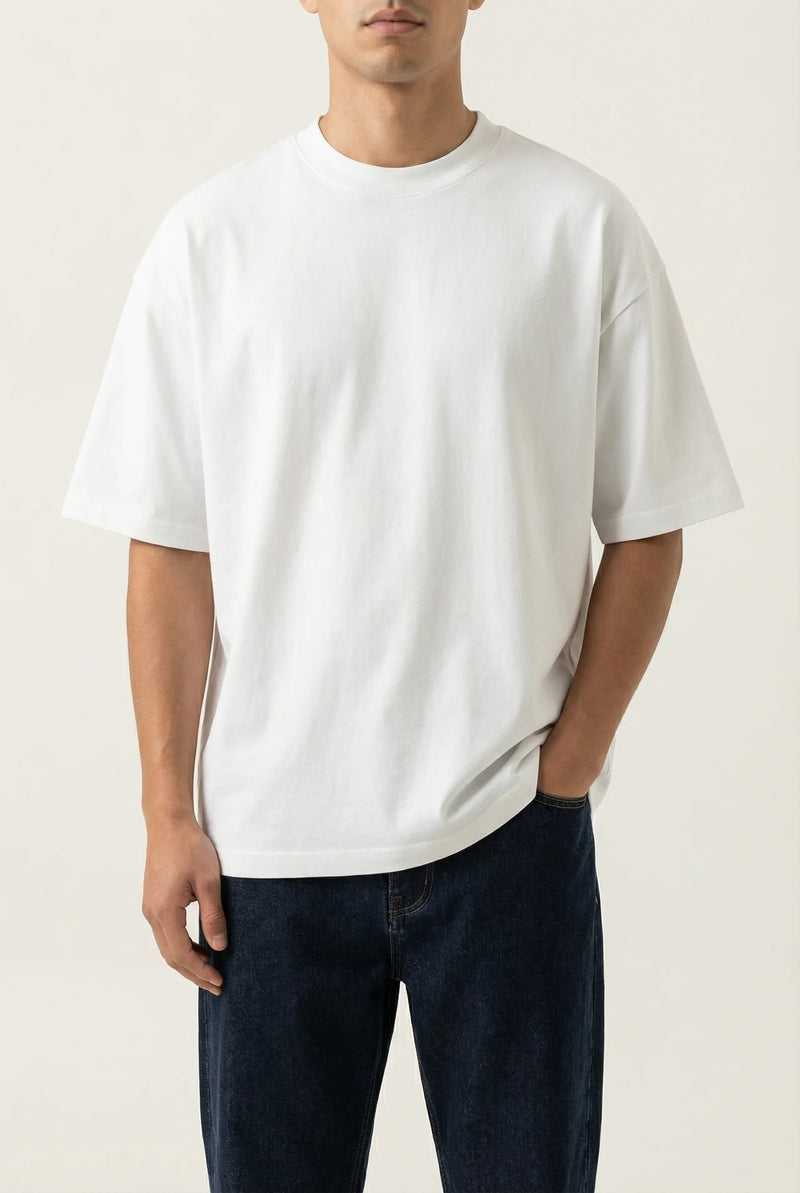 THE NOVARA HEAVY COTTON TEE – White
