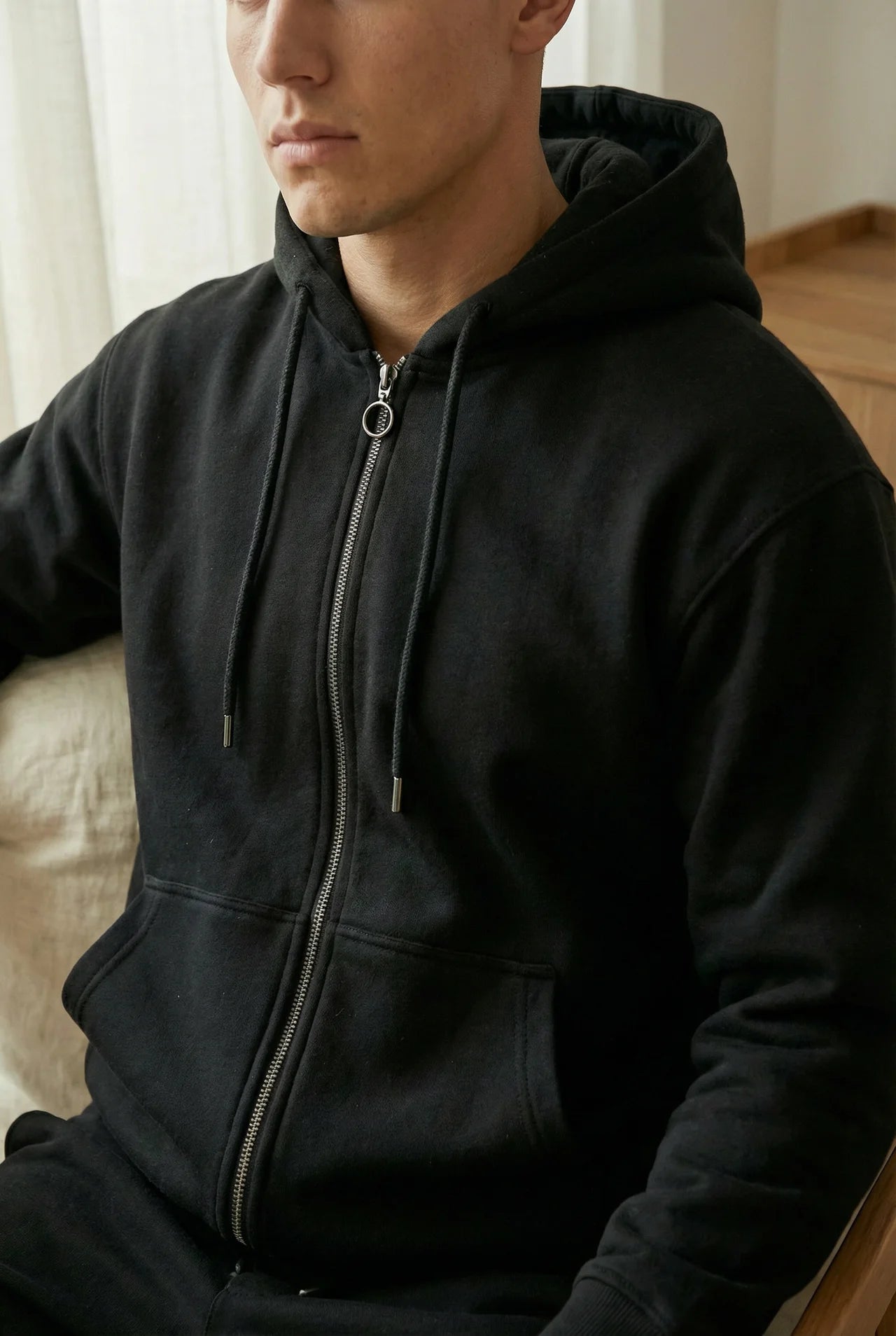 THE CORTINA FLEECE HOODED ZIP