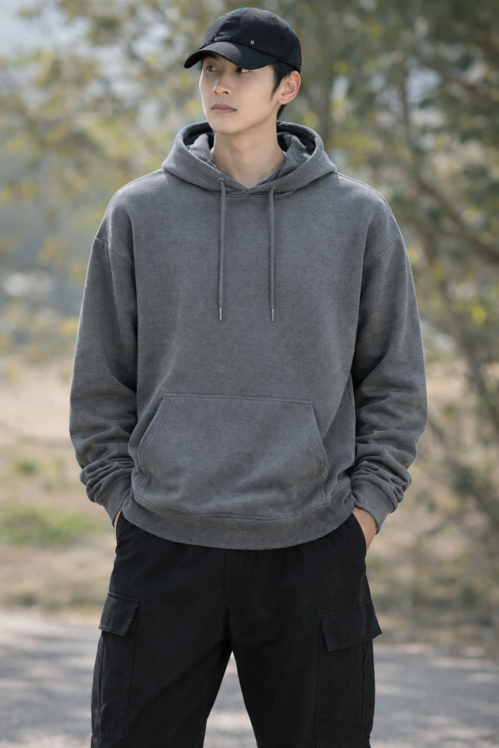 ESSENTIAL HOODIE - BROWN