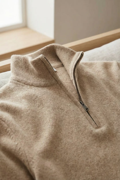 THE MERANO CASHMERE ZIP
