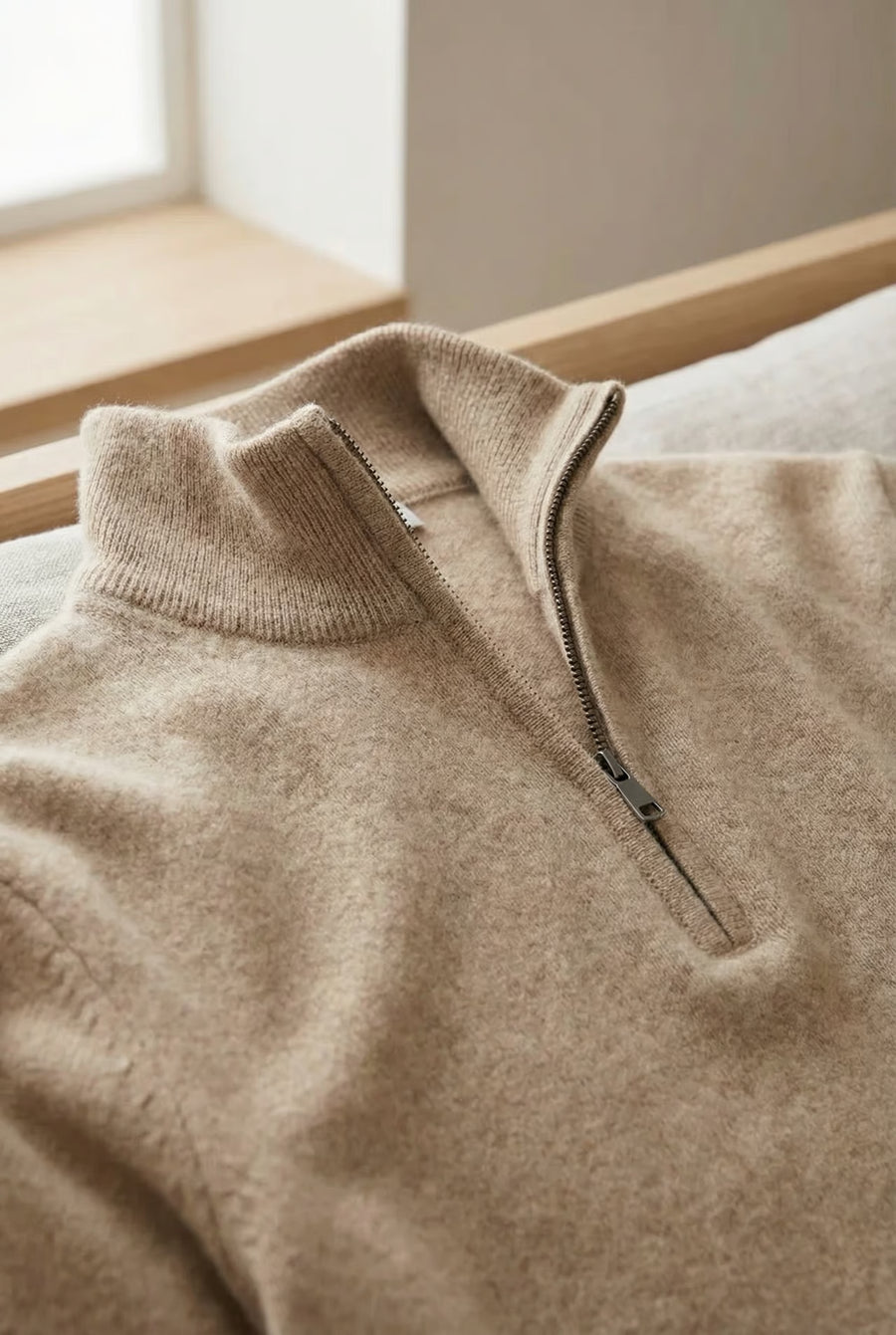 THE MERANO CASHMERE ZIP