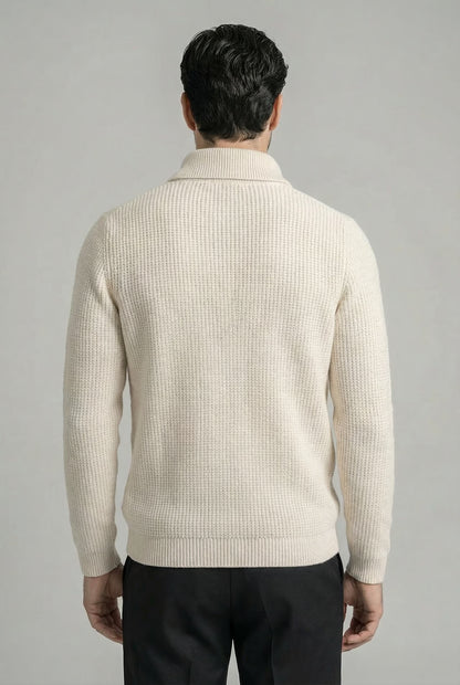 THE ATELIER ZIP-NECK SWEATER