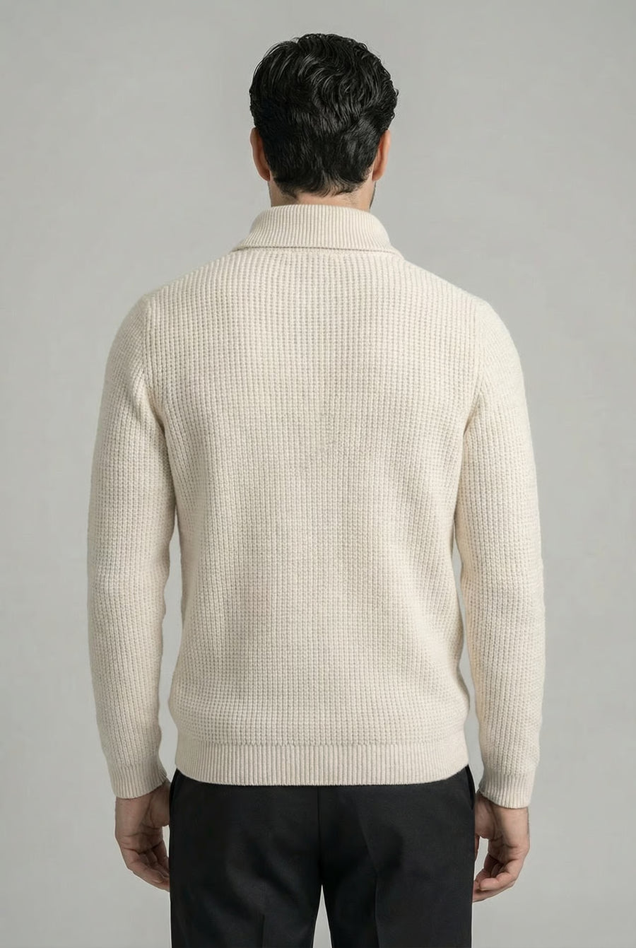 THE ATELIER ZIP-NECK SWEATER