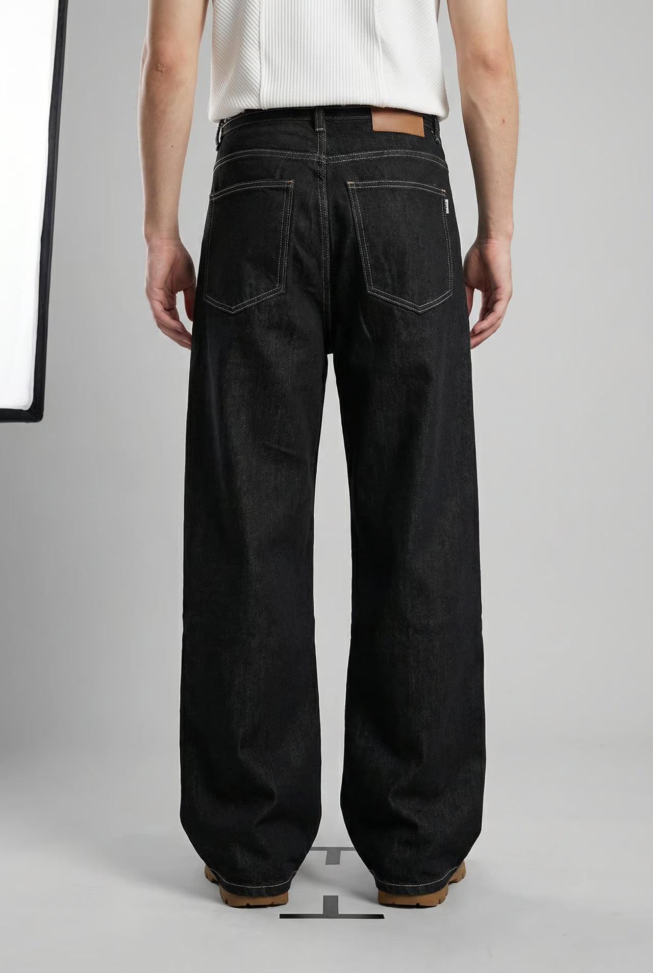 Y2K CARBON STRAIGHT JEANS
