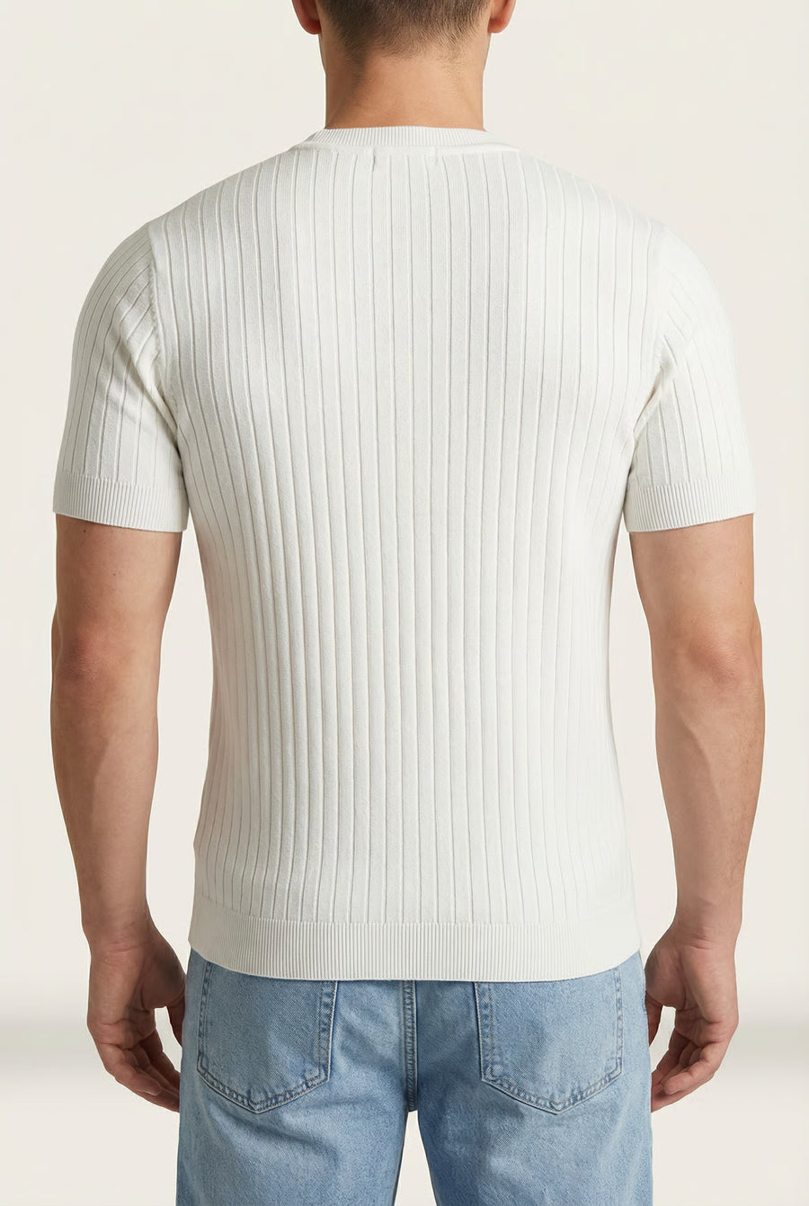 THE RIBBED SILHOUETTE TEE