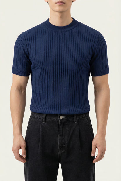 THE RIBBED SILHOUETTE TEE