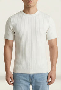 THE RIBBED SILHOUETTE TEE
