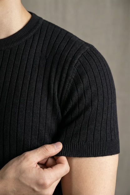 THE RIBBED SILHOUETTE TEE