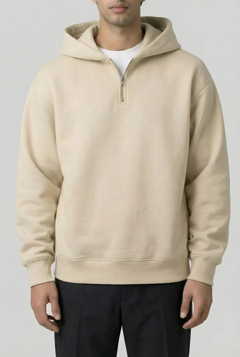 THE PORTO HOODED ZIP – Apricot