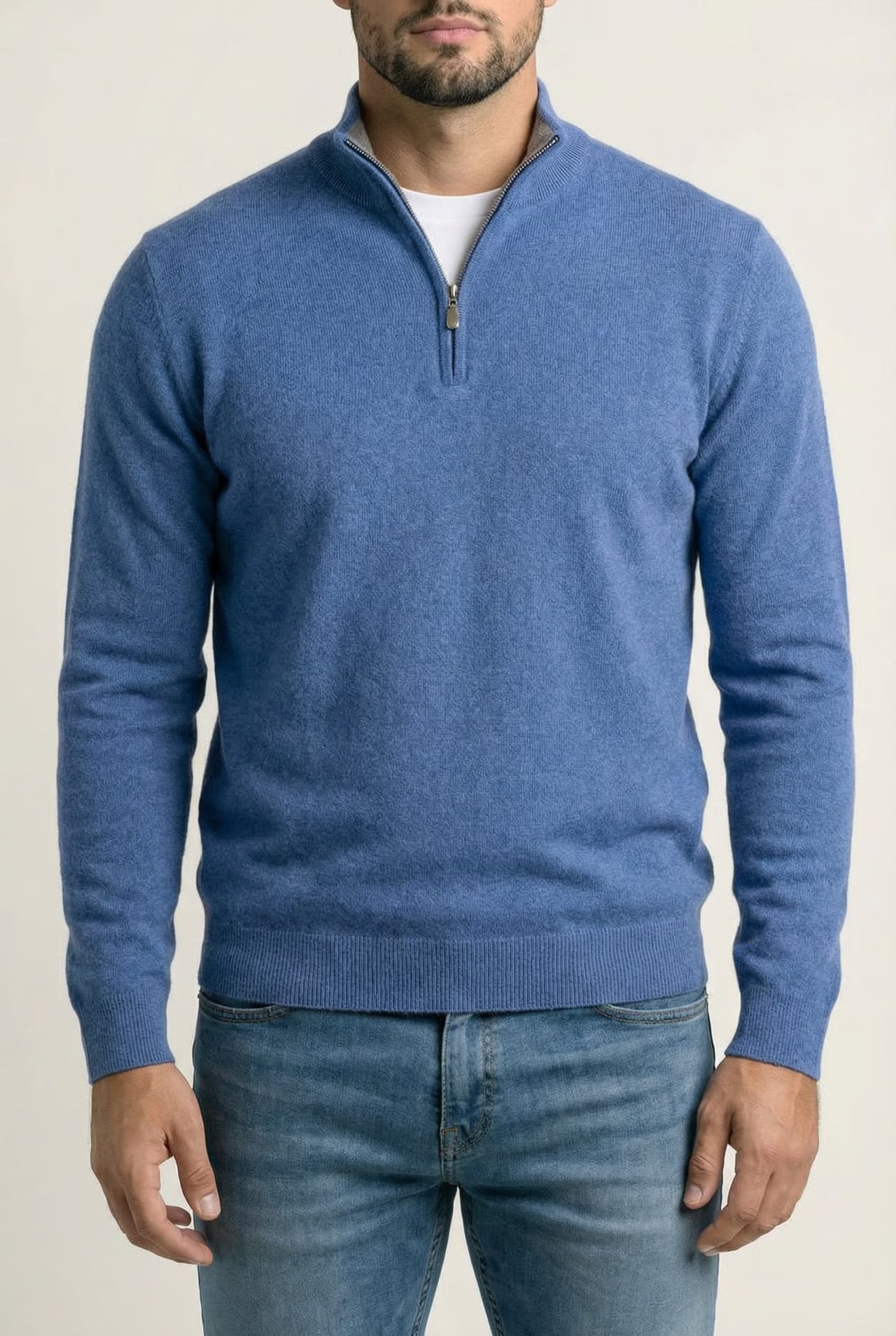 THE MERANO CASHMERE ZIP