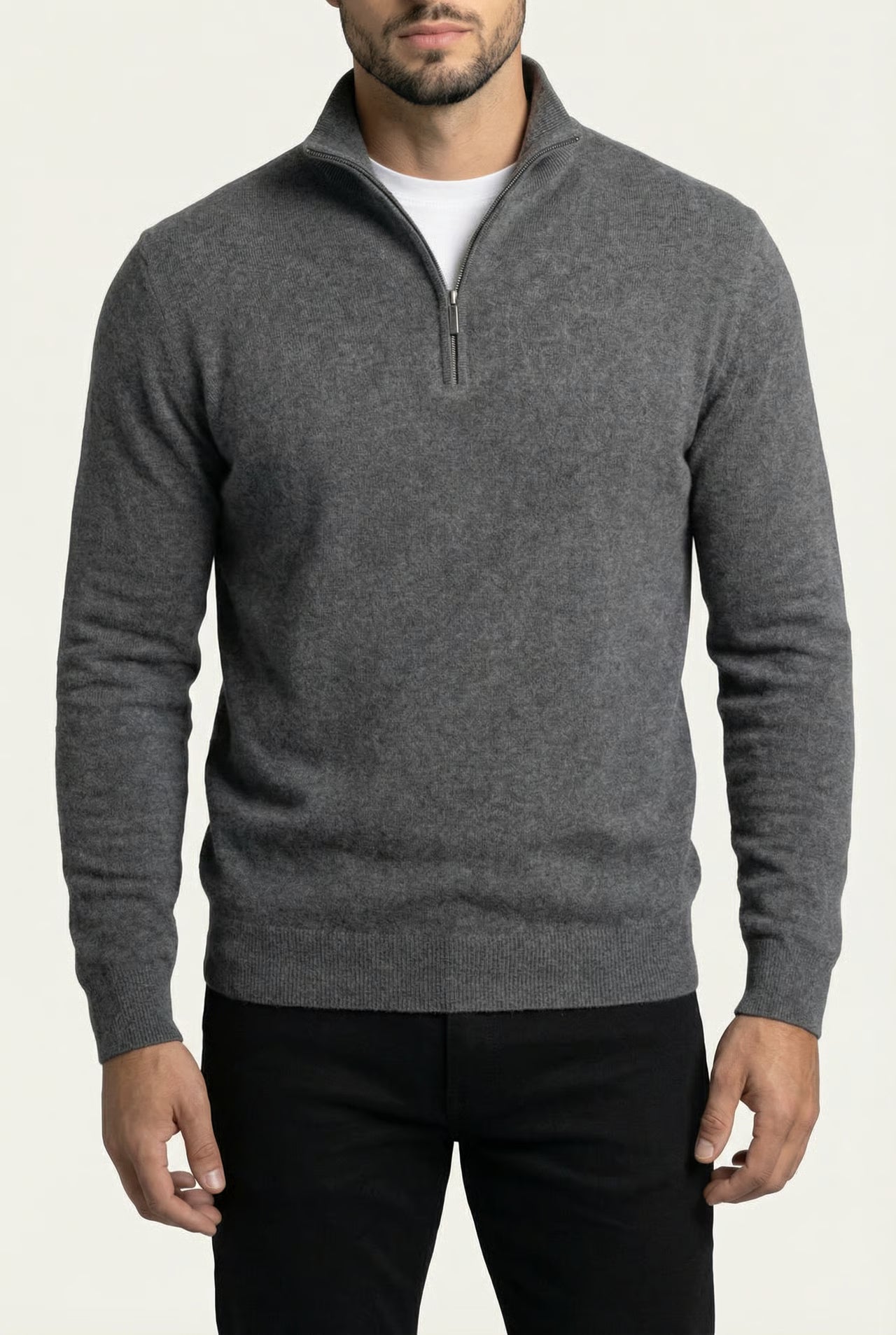 THE MERANO CASHMERE ZIP