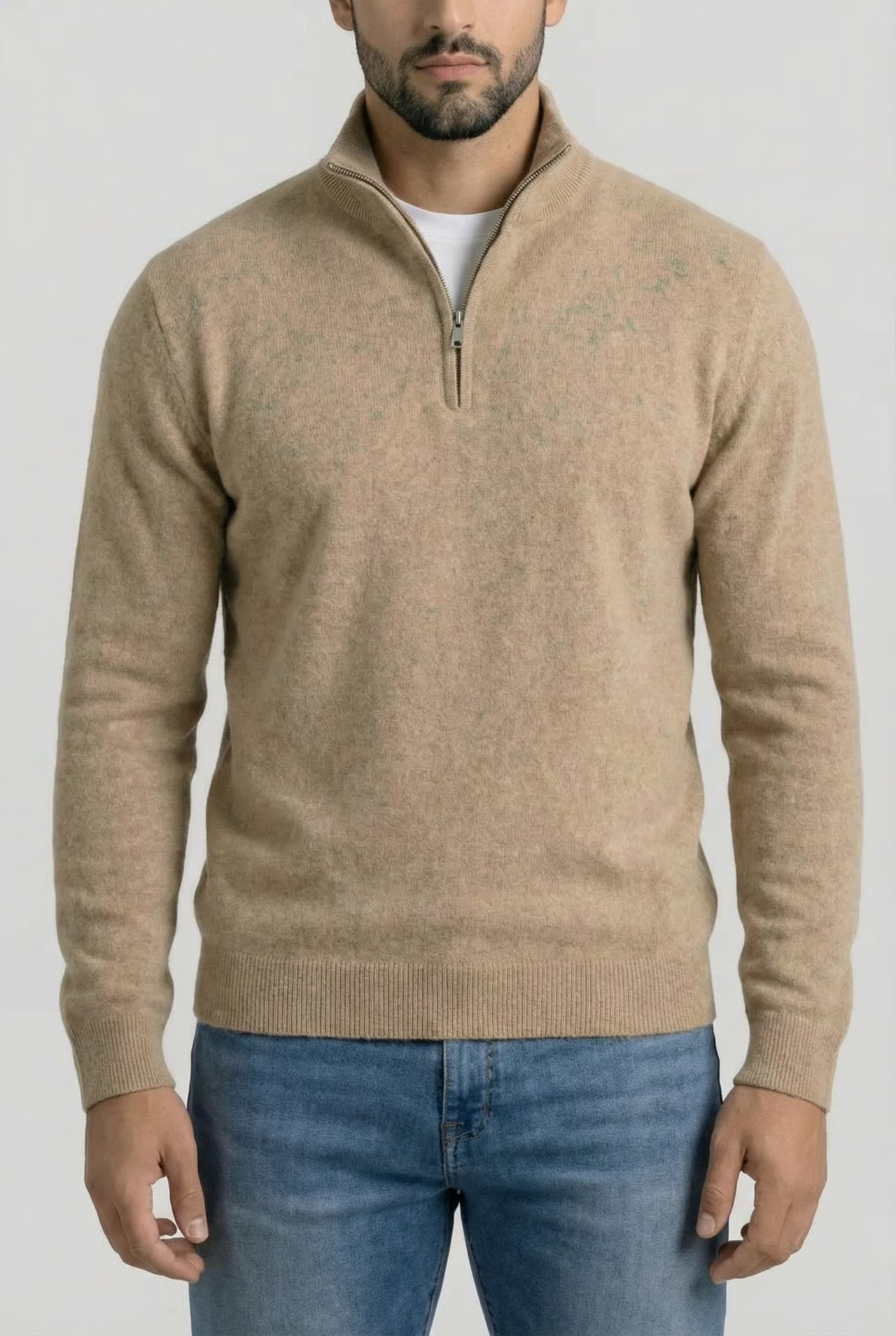 THE MERANO CASHMERE ZIP