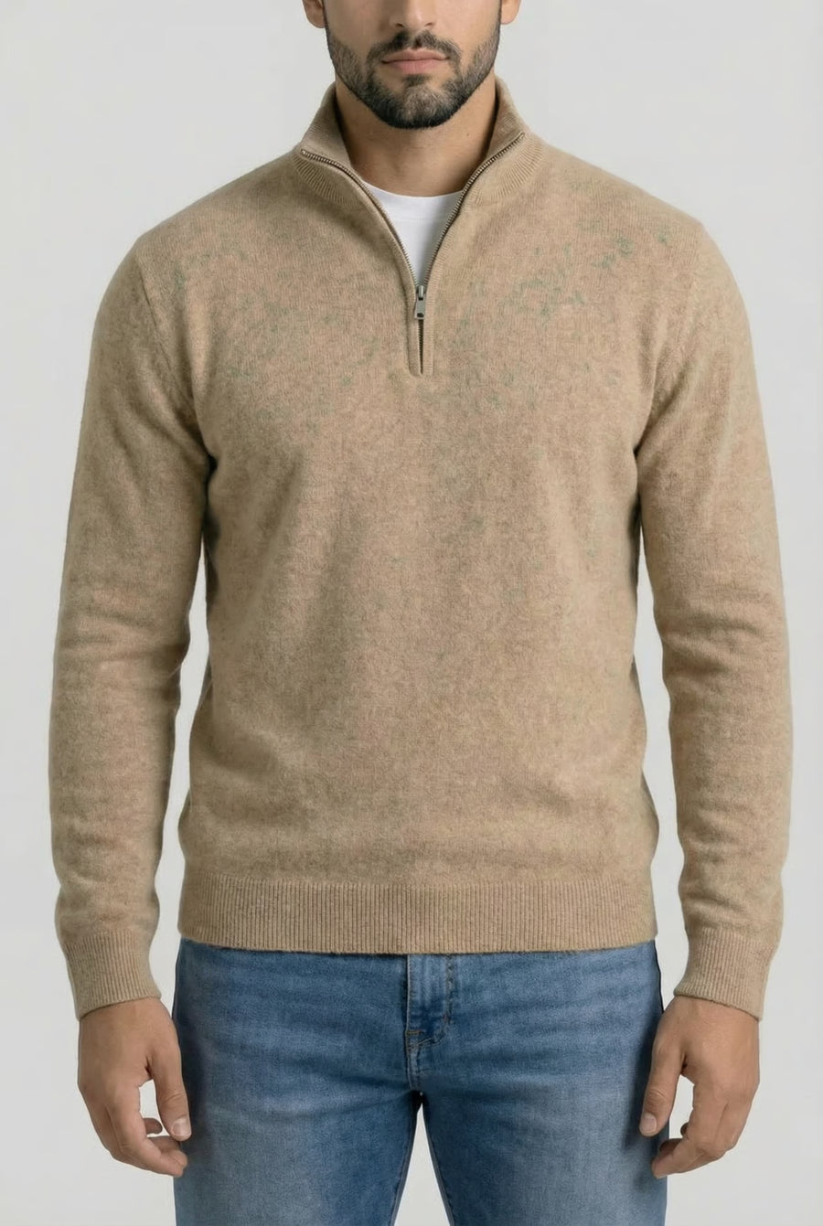 THE MERANO CASHMERE ZIP