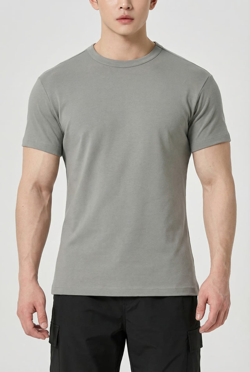 THE CORE COTTON ATHLETIC TEE – Gray