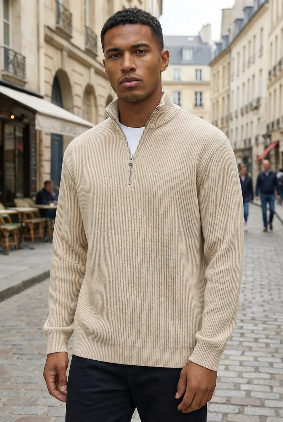 THE CORDOVA ZIP-NECK