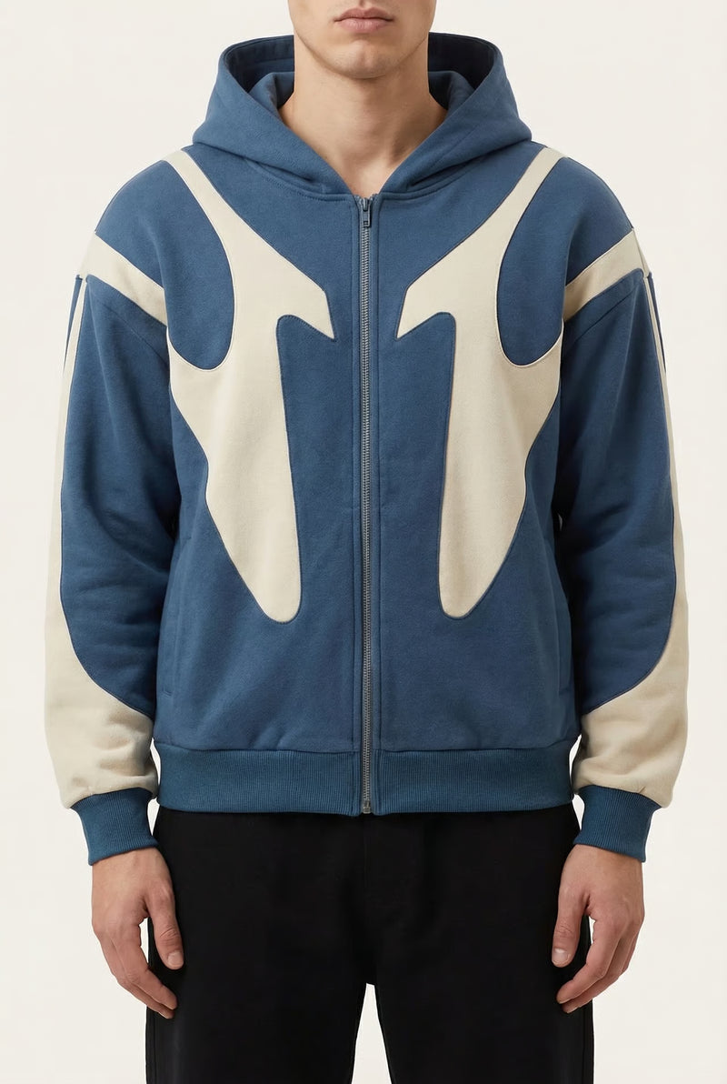 THE NORTHMARK PANEL HOODIE – Blue