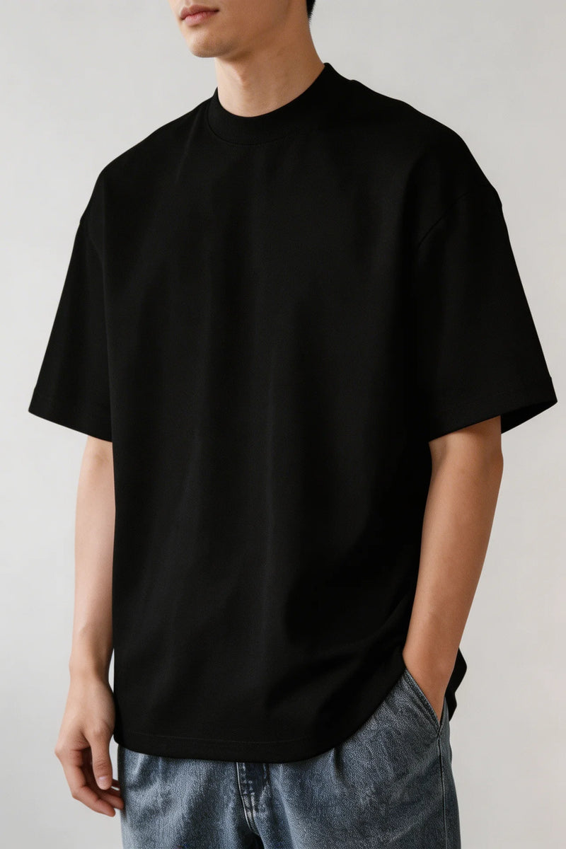 THE NOVARA HEAVY COTTON TEE – Black