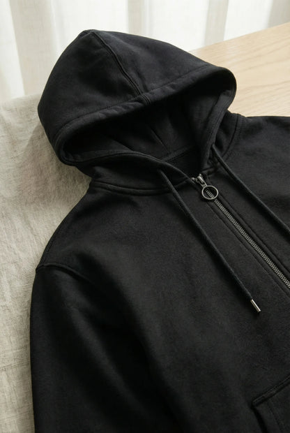 THE CORTINA FLEECE HOODED ZIP